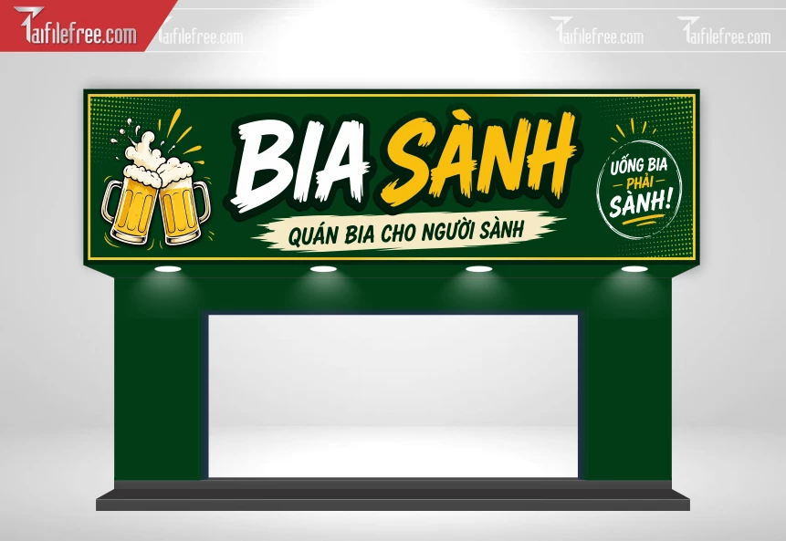 Biển Quảng Cáo, Bảng Hiệu Tiệm Bia_BH950