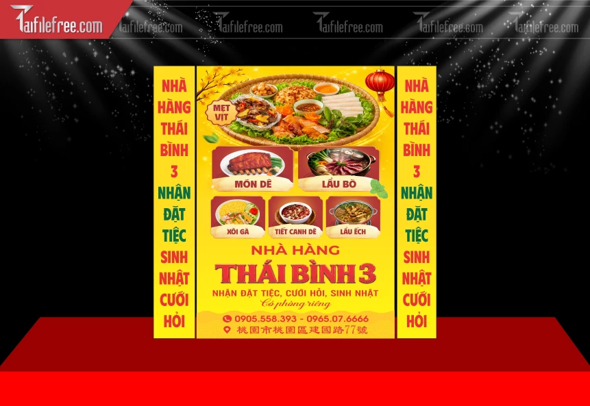 Biển Hiệu, Bảng Hộp Đèn Nhà Hàng_BH952