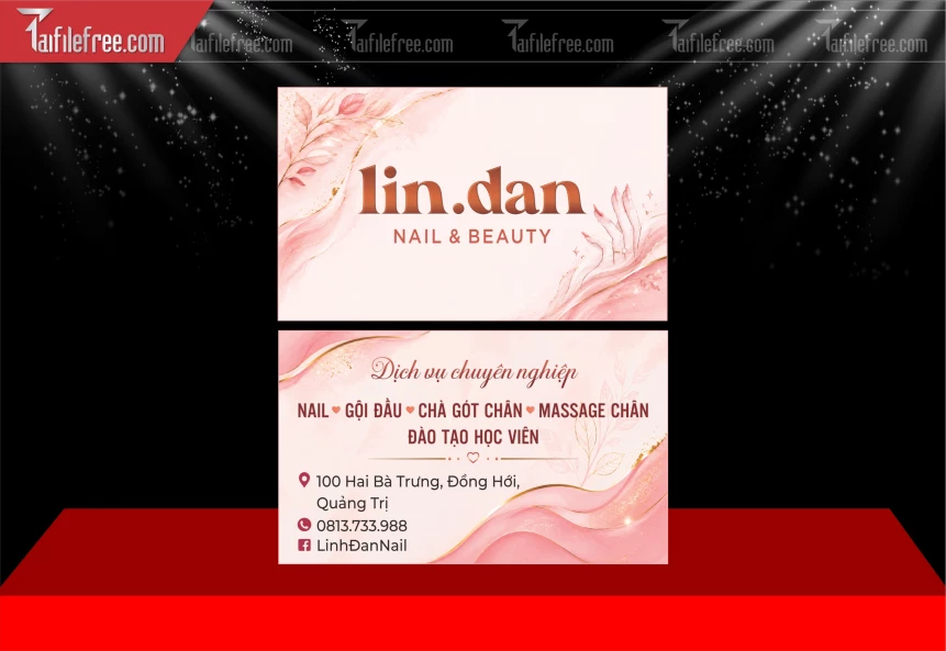 Mẫu Danh thiếp, Name Card Spa_BH978