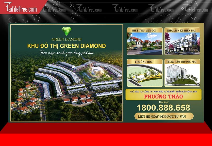 Mẫu Banner Khu Đô Thị Green Diamond_BH983