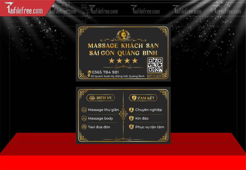 Mẫu Danh thiếp, Name Card Spa_BH985