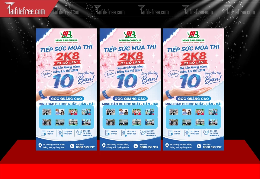 Mẫu Standee Tiếp Sức Mùa Thi_BH986