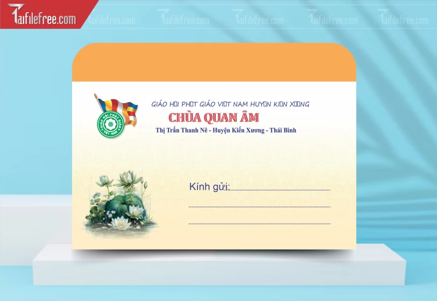 Mẫu Thư Mời Nhà Chùa_BH994