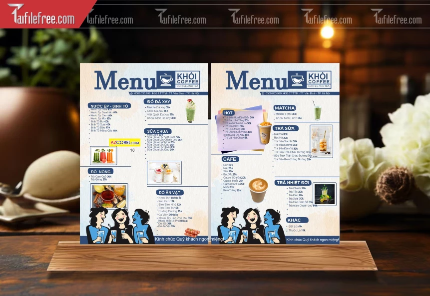 Menu Tiệm Trà Sữa_BH995