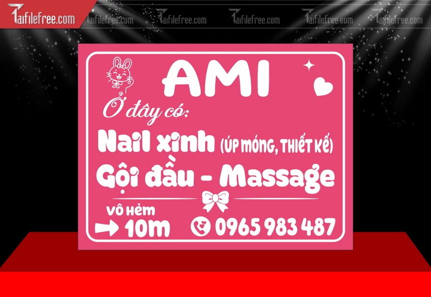 Biển Hiệu, Bảng Hộp Đèn Tiệm Spa_BH999