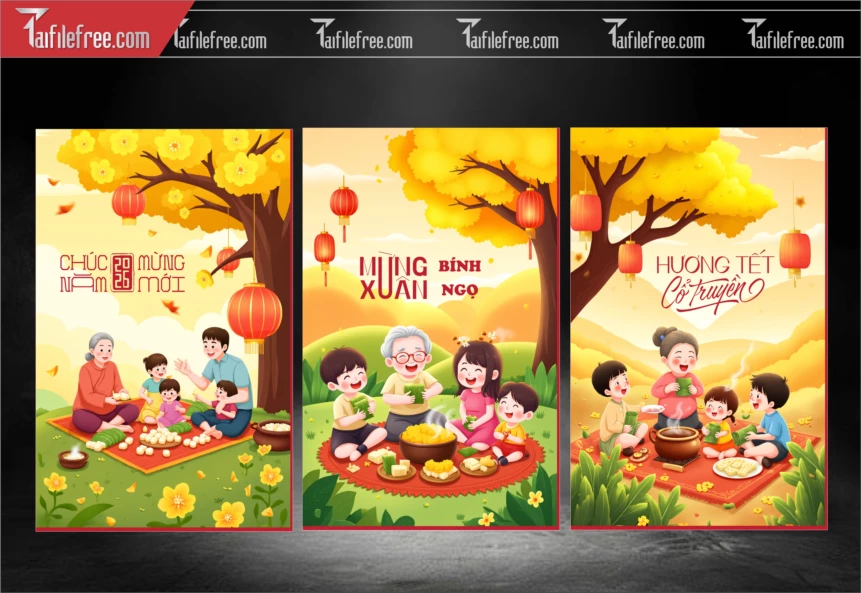 Mẫu Bao Lì Xì Mừng Năm Mới Tết_BLX12