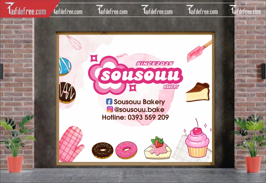 File Thiết Kế Banner, Poster Tiệm Bánh_BR189
