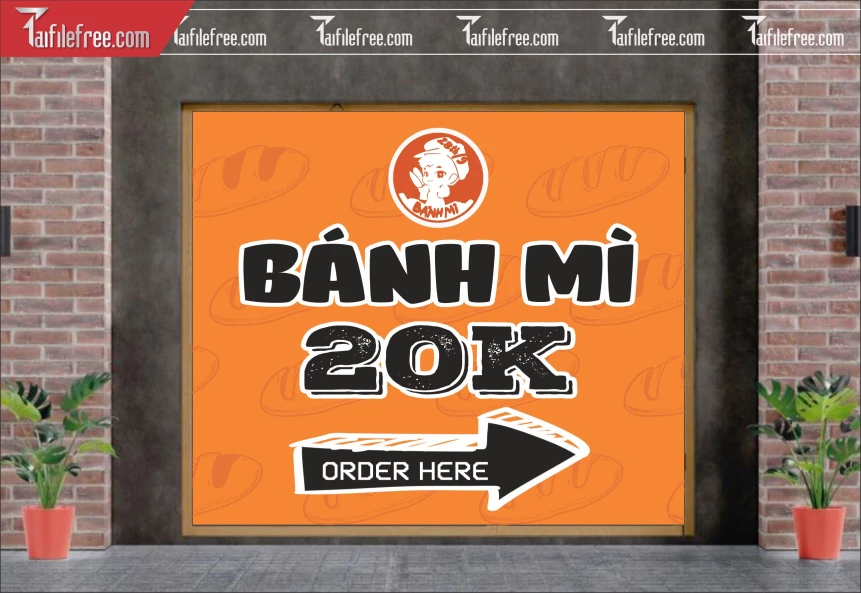 File Thiết Kế Poster, Banner Bánh Mì _BR191