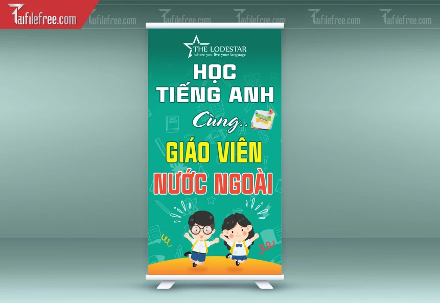 File Thiết Kế Standee Trung Tâm Tiếng Anh_BR193