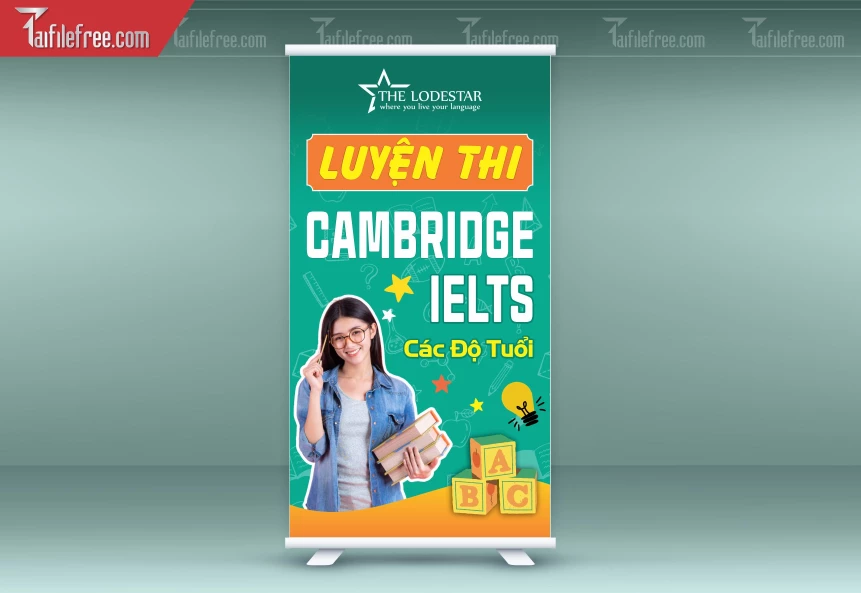 File Thiết Kế Standee Trung Tâm Tiếng Anh_BR194