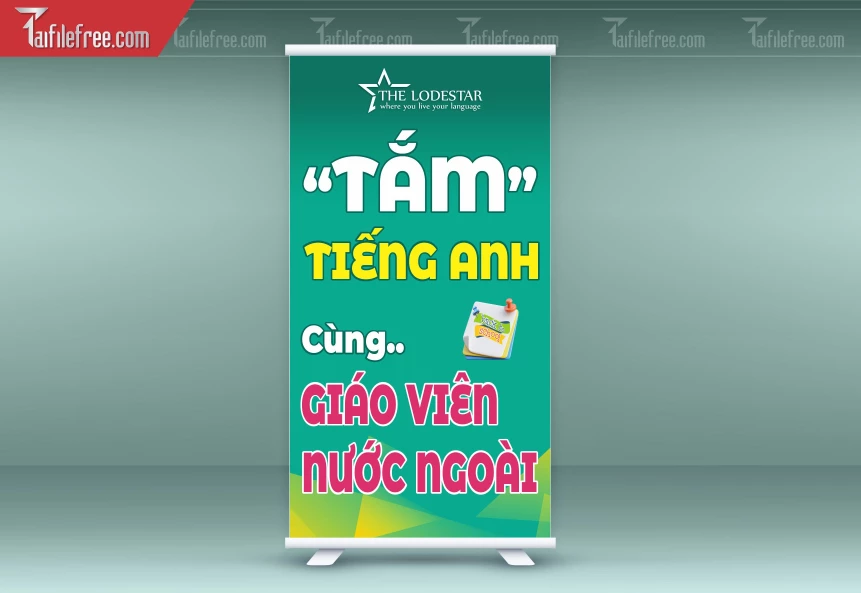 File Thiết Kế Standee Trung Tâm Tiếng Anh_BR196
