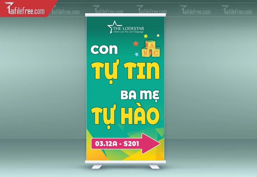 File Thiết Kế Standee Trung Tâm Tiếng Anh_BR197