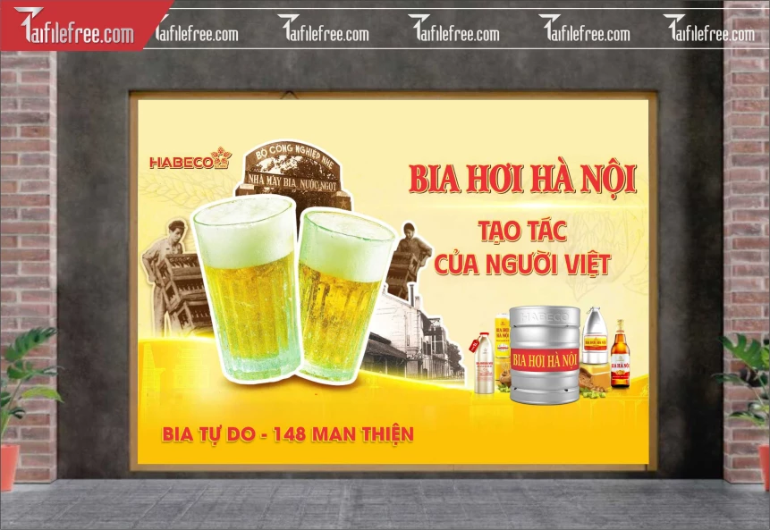 Banner Quảng Cáo Bia Hơi Hà Nội_BR202