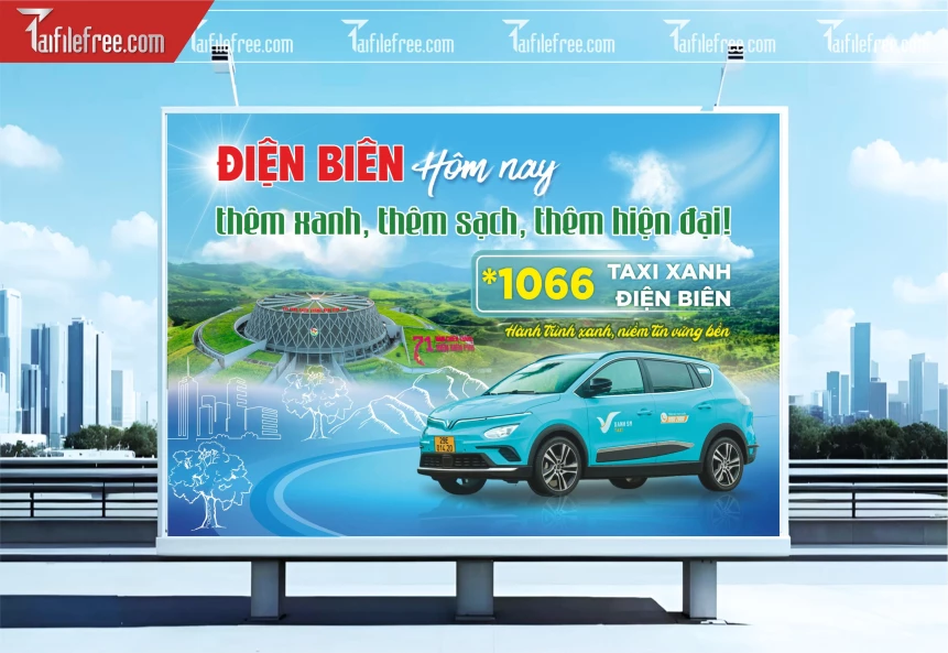 Banner Taxi Xanh Điện Biên_BR237