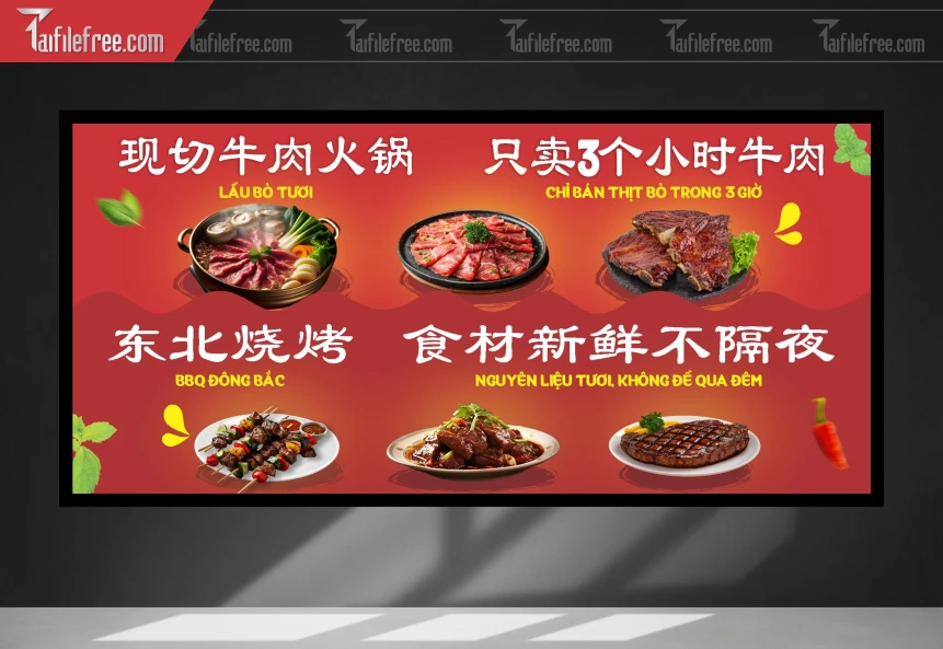 Banner Món Ăn Quán Bò_BR238