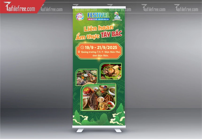 File Thiết Kế Standee Liên Hoan Ẩm Thực Tây Bắc_BR241