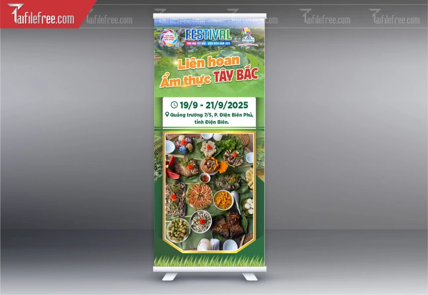 File Thiết Kế Standee Liên Hoan Ẩm Thực Tây Bắc_BR243