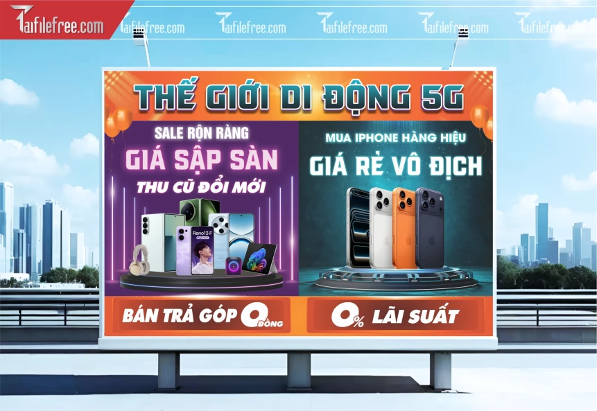 Poster Quảng Cáo Điện Thoại Di Động_BR256