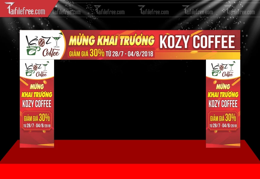 Mẫu Cổng Chào Tưng Bừng Khai Trương_BR267