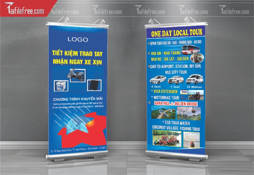 File Thiết Kế Standee Quảng Cáo Xe Hơi, Xe Máy_BR34