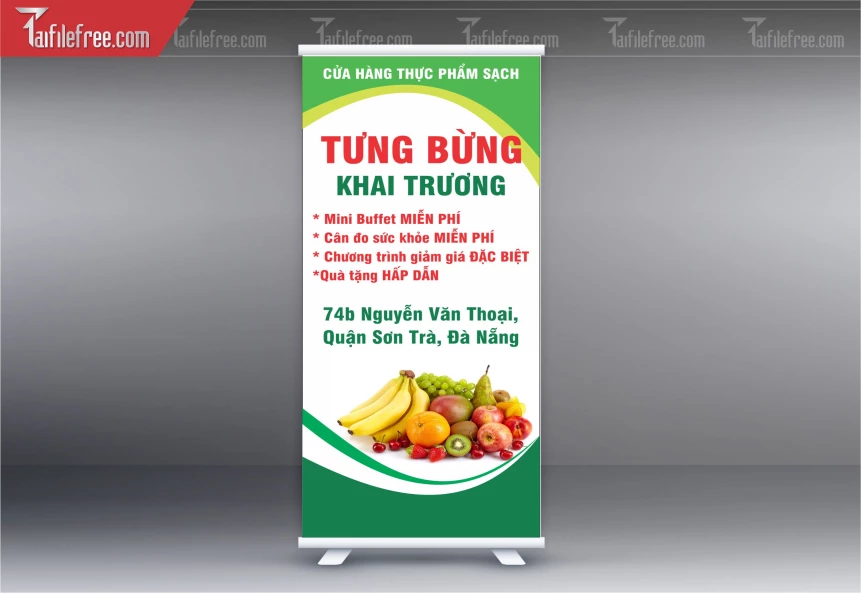 File Thiết Kế Standee Khai Trương Của Hàng Trái Cây_BR36