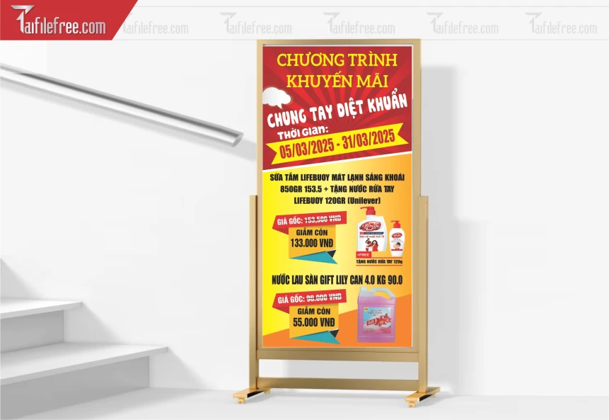 File Thiết Kế Standee Khuyến Mãi Nước Rửa Tay_BR58