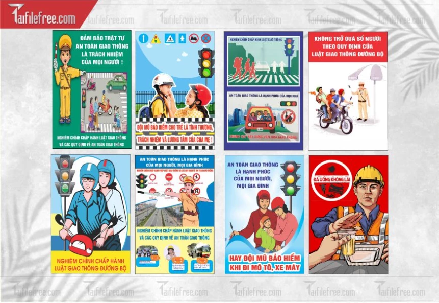 Phướn Tuyên Truyền An Toàn Giao Thông TDM50