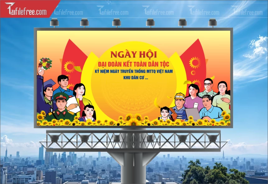 Banner Ngày Hội Đại Đoàn Kết Dân Tộc_CDT27