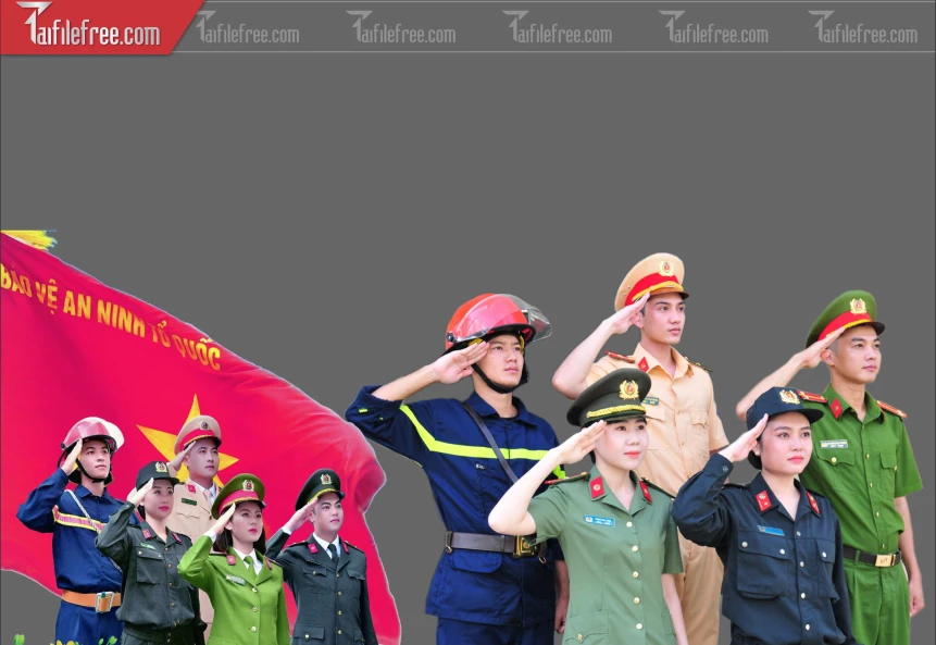 Hình Ảnh Vector Chiến Sĩ Công An Dùng Trong Thiết Kế_CGT45