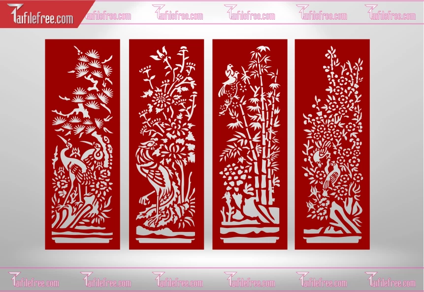 Mẫu File Vector CNC Phòng Thờ Đẹp_CNC185