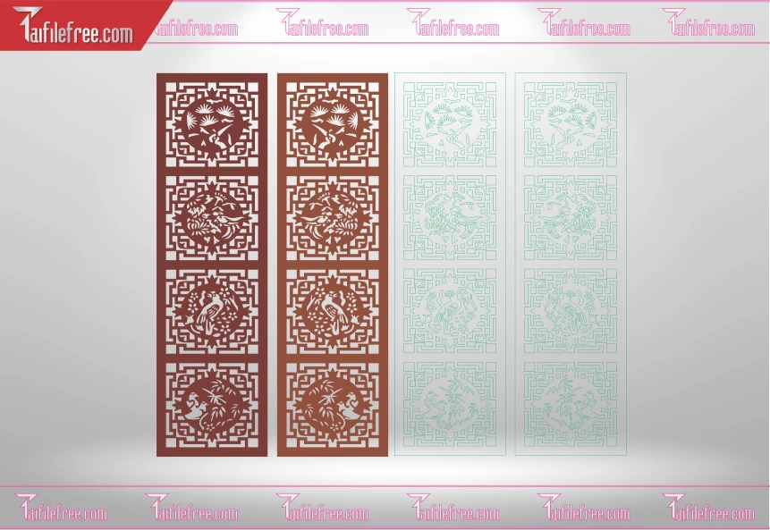 Mẫu File Vector CNC Phòng Thờ Đẹp_CNC186