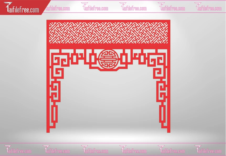 Mẫu File Vector CNC Phòng Thờ Đẹp_CNC194