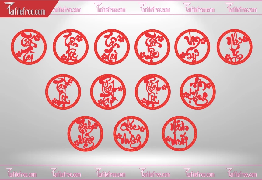 Mẫu File Vector CNC Trang Trí Tết Đẹp _CNC206