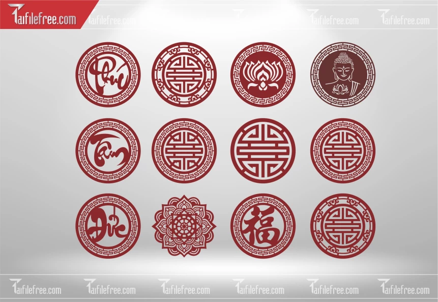 Mẫu File Vector CNC Trang Trí Tết_CNC223