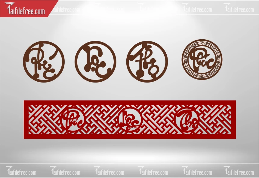 Mẫu File Vector Phúc Lộc Thọ Trang Trí_CNC514