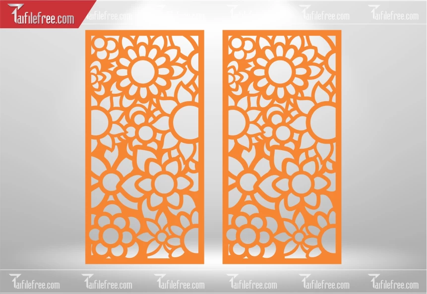 Mẫu File Vector Nền Hoa Văn Trang Trí_CNC519