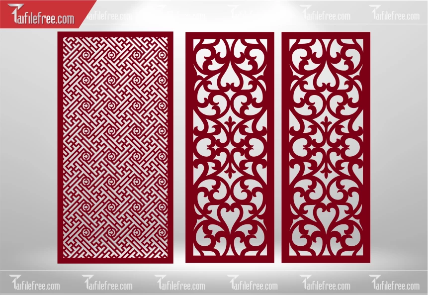 Mẫu File Vector Nền Hoa Văn Trang Trí_CNC525