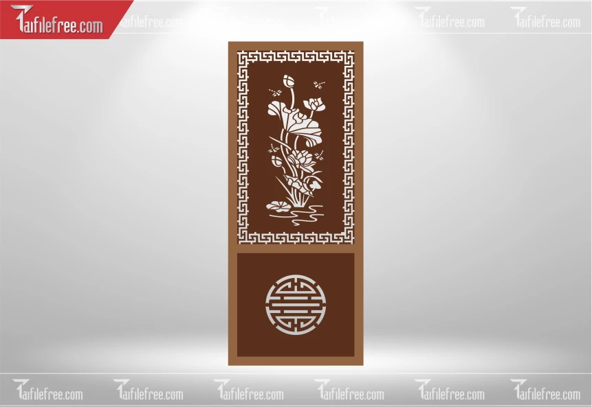 Mẫu File Vector Nền Hoa Văn Trang Trí_CNC528