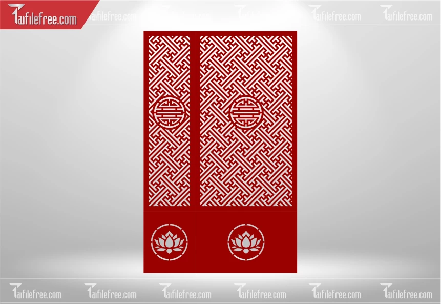 Mẫu File Vector Nền Hoa Văn Trang Trí_CNC530