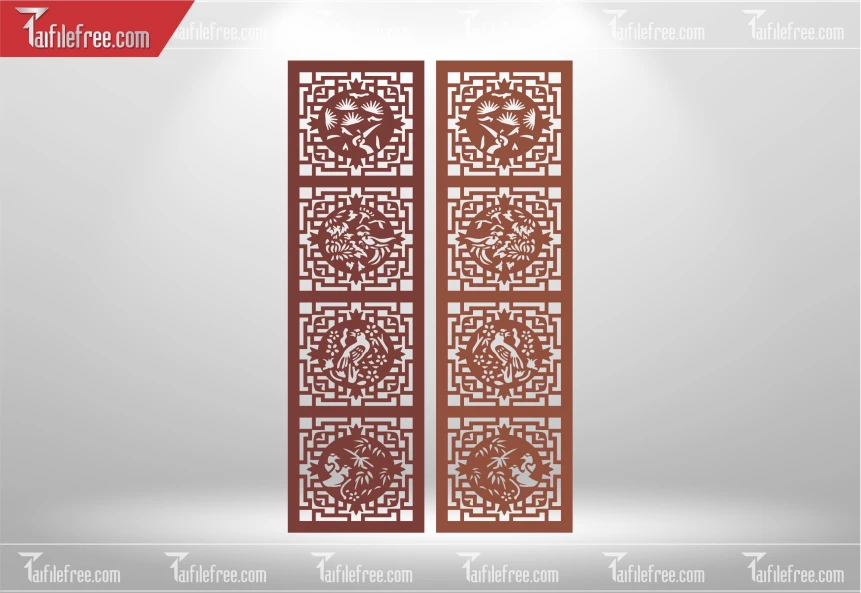 Mẫu File Vector Nền Hoa Văn Trang Trí_CNC531