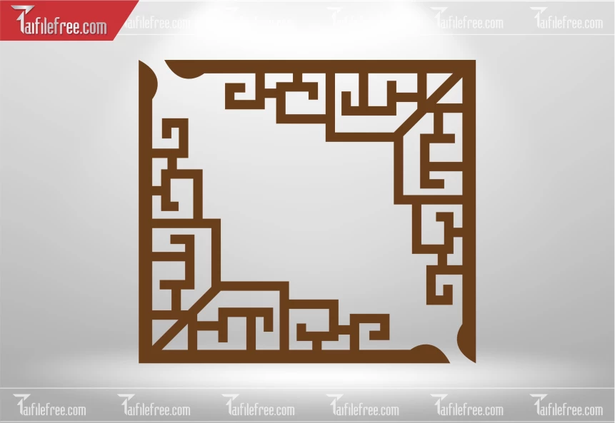 Mẫu File Vector Nền Hoa Văn Trang Trí_CNC553