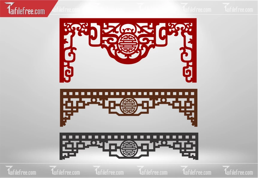 Mẫu File Vector Nền Hoa Văn Trang Trí_CNC559