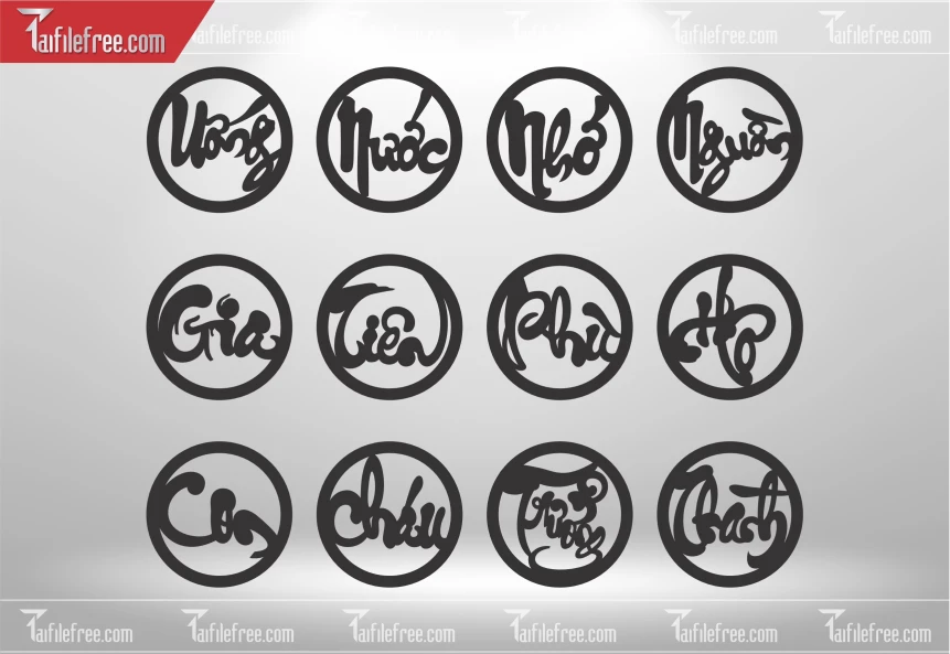 Mẫu File Vector Nền Hoa Văn Trang Trí_CNC562