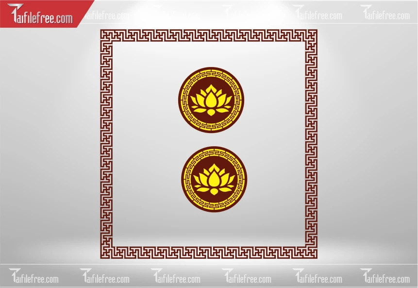 Mẫu File Vector Nền Hoa Văn Trang Trí_CNC571