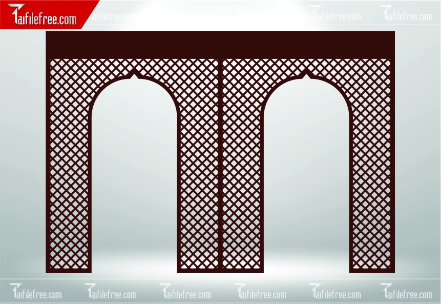 Mẫu File Vector Nền Hoa Văn Trang Trí_CNC573