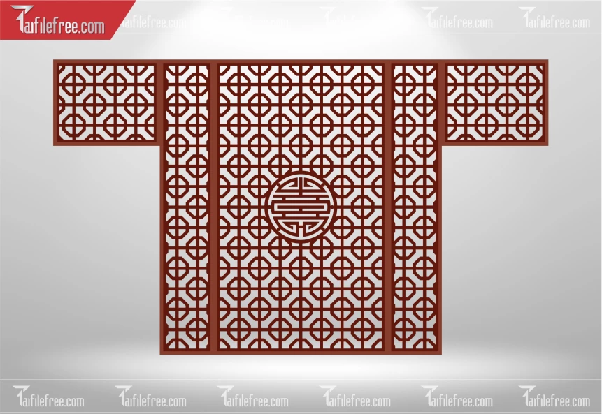 Mẫu File Vector Nền Hoa Văn Trang Trí_CNC585