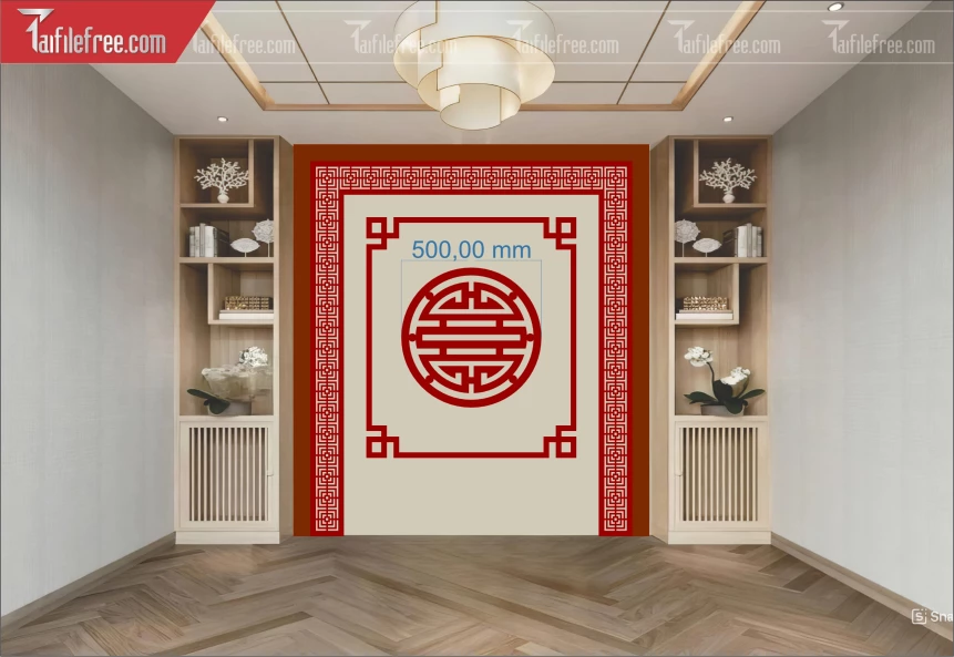 Mẫu File Vector CNC, Phòng Thờ Đẹp_CNC737