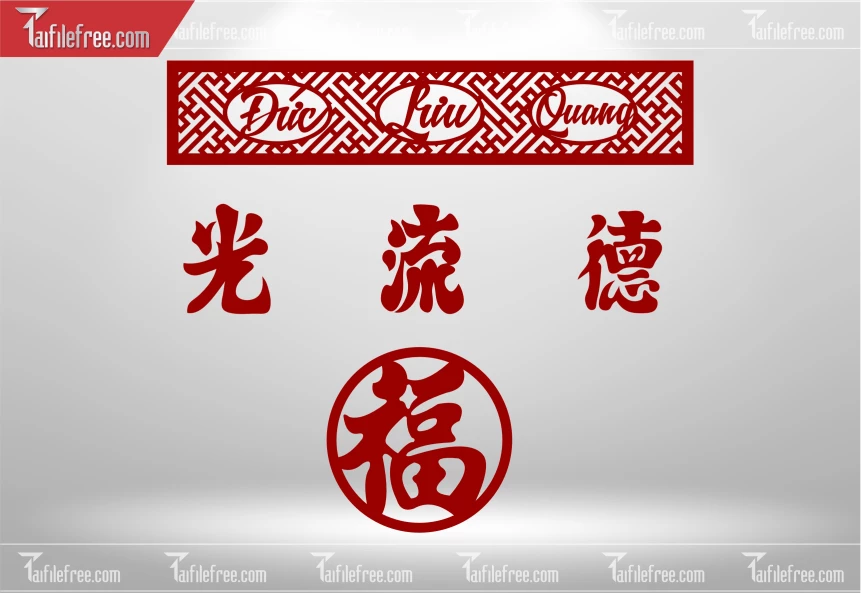 Mẫu File Vector Nền Hoa Văn Đức Lưu Quang Trang Trí _CNC866