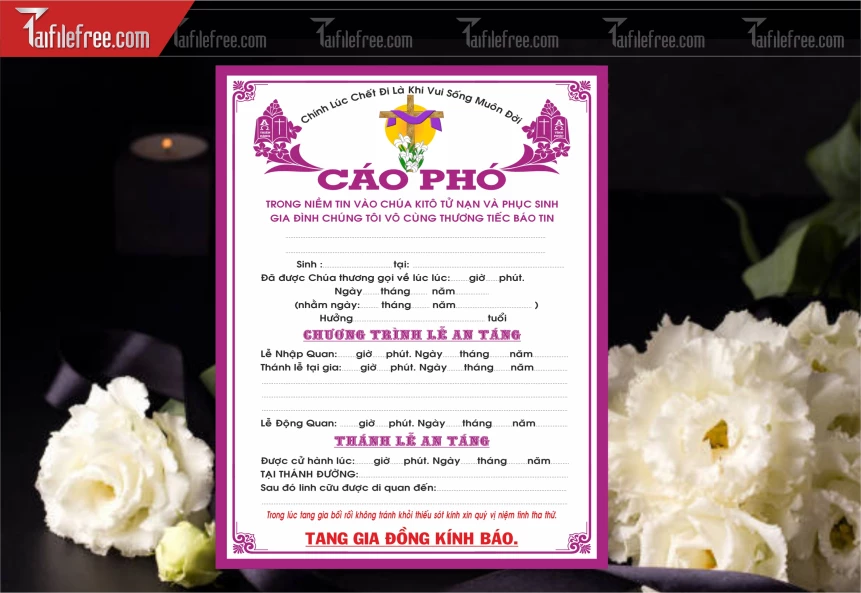 Mẫu Cáo Phó Tang Lễ_CP05