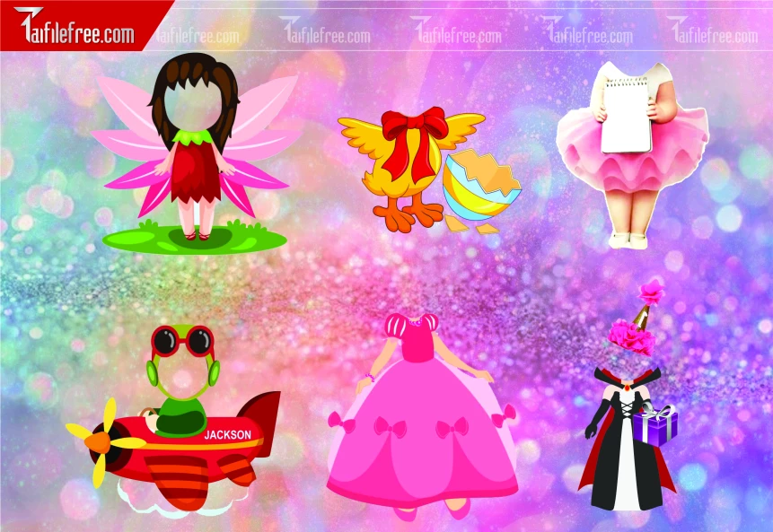 Thiết Kế Chibi Đáng Yêu Trang Trí Sinh Nhật Cho Bé_CP07